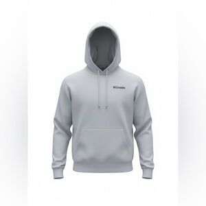 Columbia Sportswear Men’s XL Fleece Hoodie Sweatshirt – Light Gray, Like New
